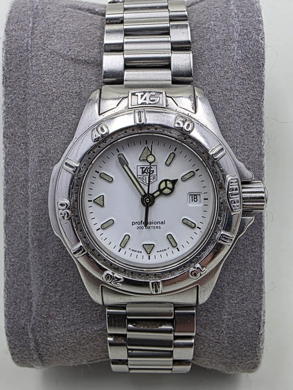 TAG Heuer Professional 200 Meters Stainless Steel Watch - White Dial